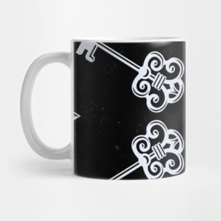 Goth Vintage Skeleton Key Mug